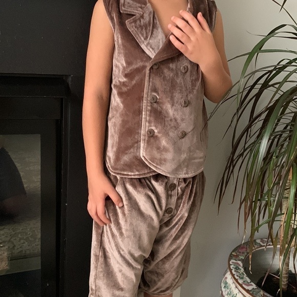 2 PCs Girls The Bae Hive Baesics Velvet tunic dress sz 5 NWT‎ blush pink - Picture 13 of 16